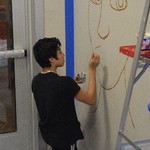 Starting the UICA Mural (February 2015)